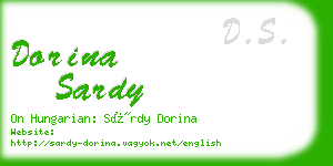 dorina sardy business card